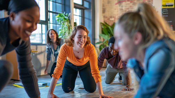 Occasion de faire un team builing : pendant une réunion annuelle ou trimestrielle